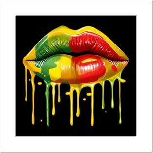 Graphic Lips Posters and Art